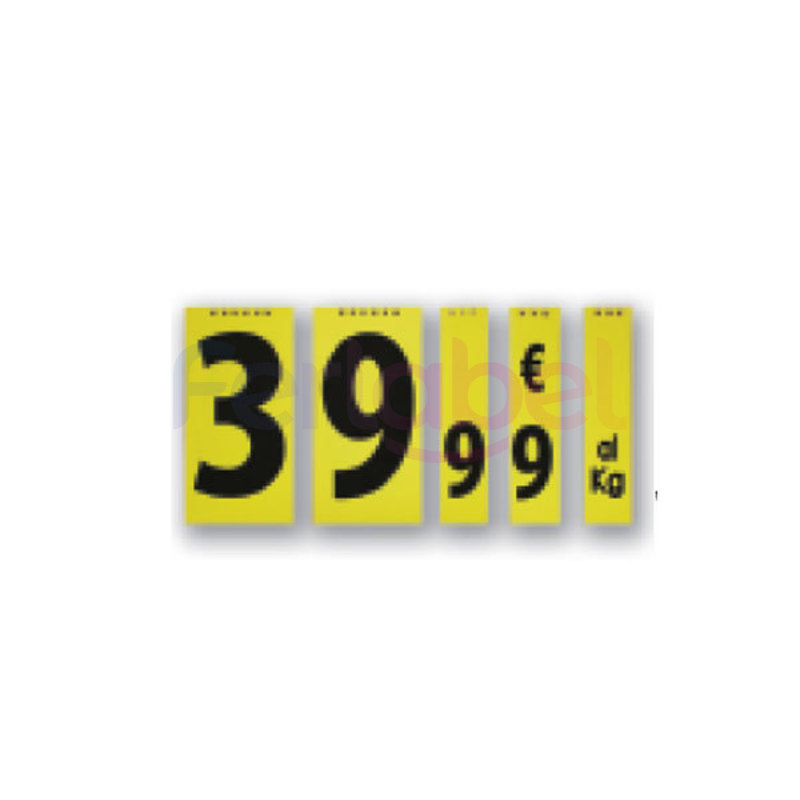 kit di numeri per price board a3 bifacciali 