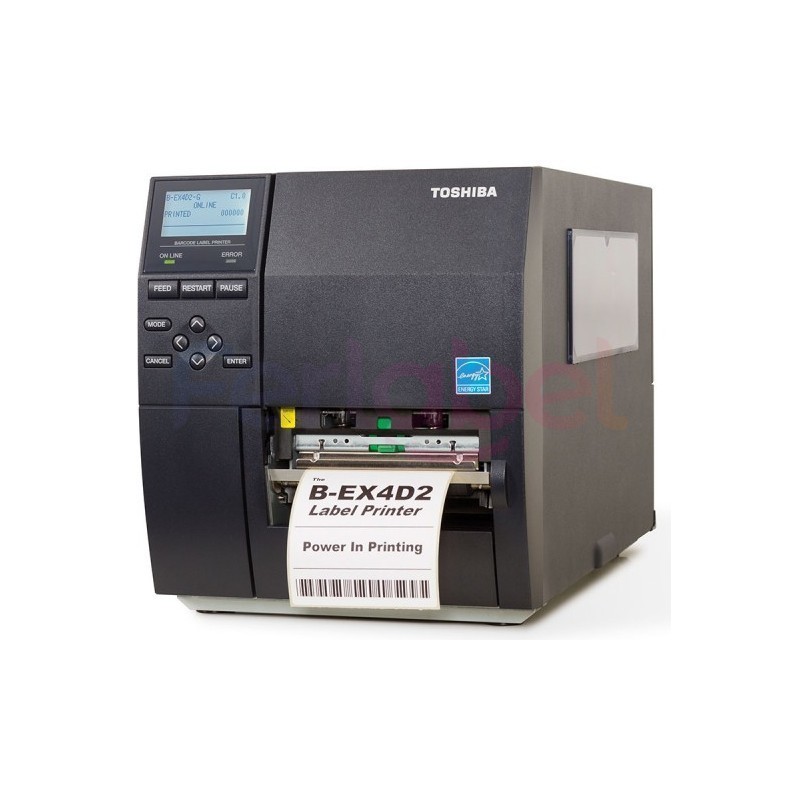 stampante toshiba b-ex4t2m trasferimento termico, 600dpi, usb, lan, display