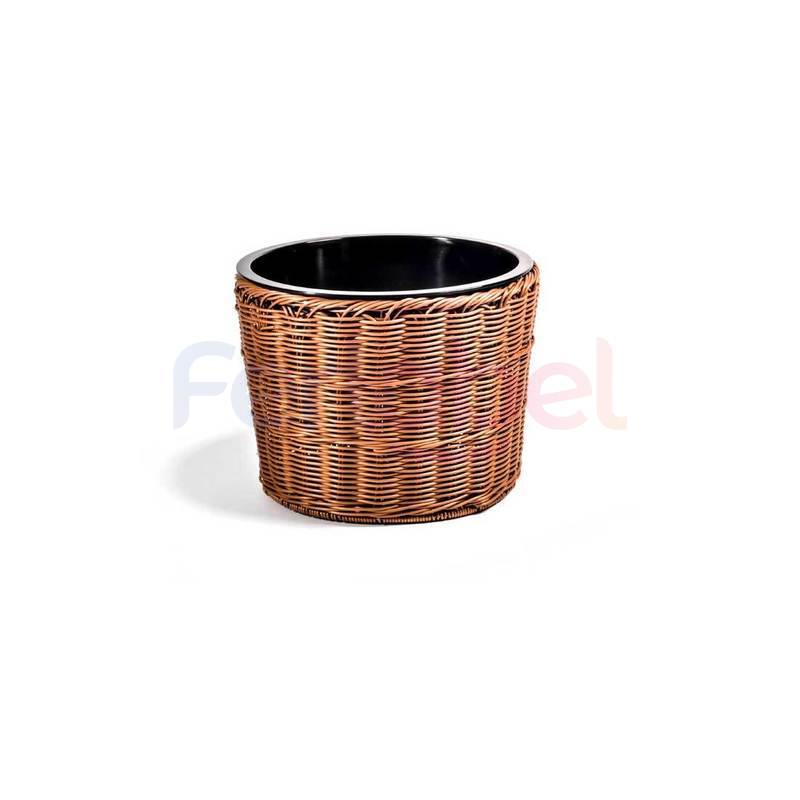 cesto completo con inserto 4,5 lt completo di vaschetta 30,5x9