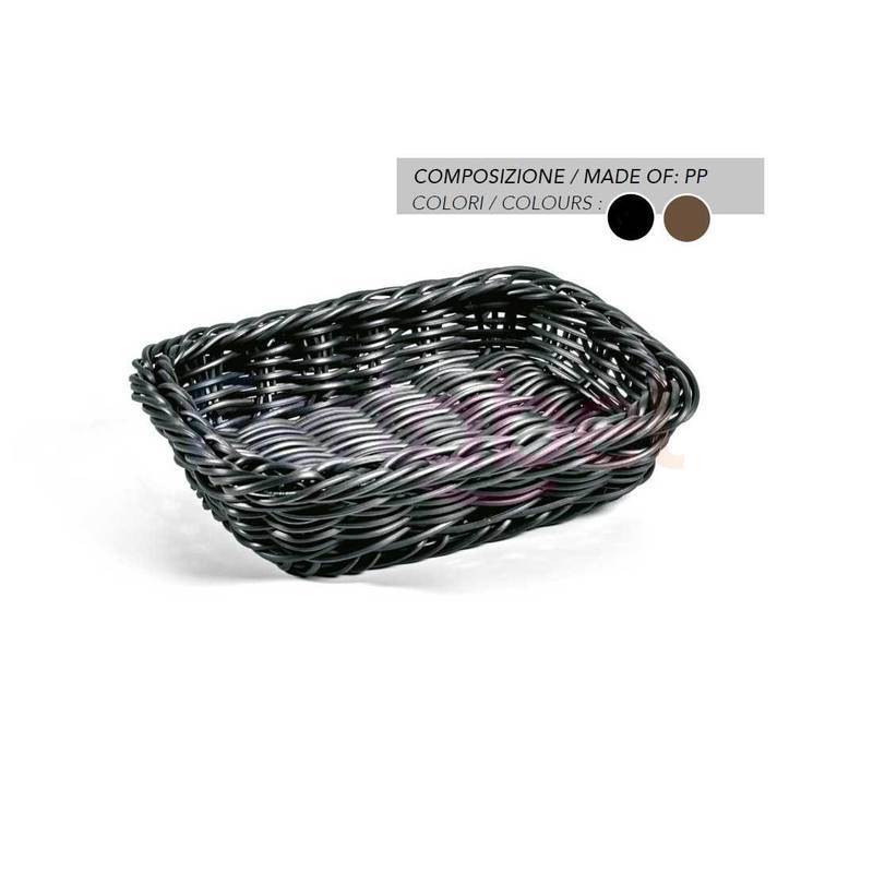 cesto rettangolare 300x225x80 in polipropilene pieno diam. 5mm (2 pz)