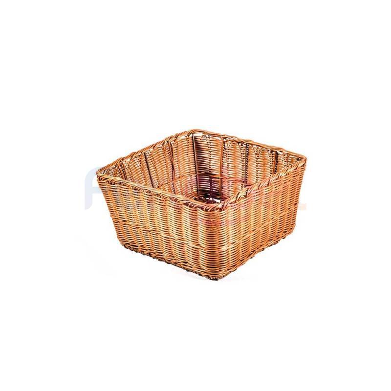 cesto quadrato small con struttura in acciaio 29x29x16 (conf. da 2 pz)