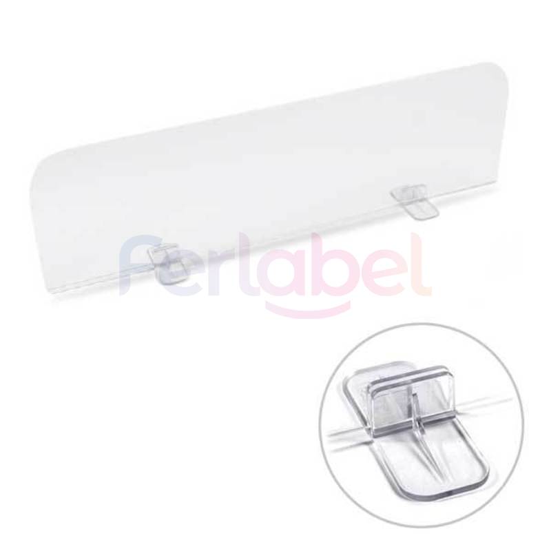 divisorio 3mm lunghezza 600 mm x 300 h con piedini ad incastro