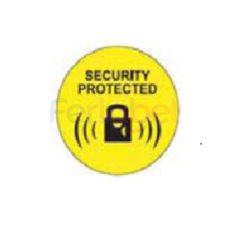 etichetta antitaccheggio round 40mm disatt.gialla black lock per sistema radiofrequenza rf(1000et)