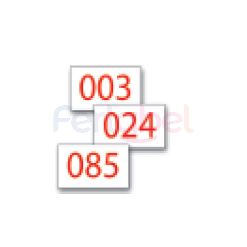 numeri adesivi 001-200 per codice plu 