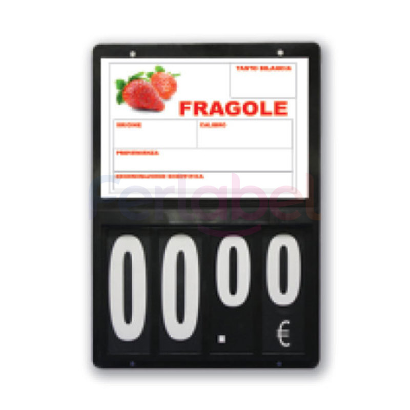 segnaprezzi orto black midi singola faccia (conf 10 pz)