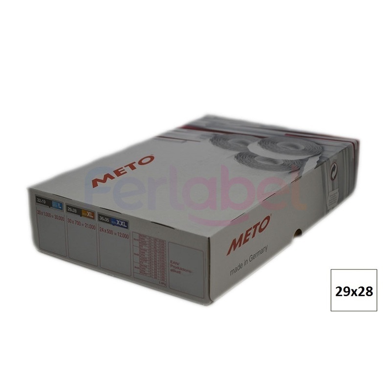rotolo etichette meto 29x28 b 2 (700et/rt) conf 30