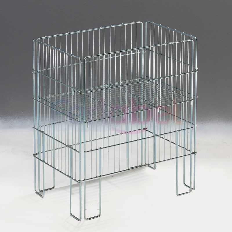 bancarella pieghevole in filo zincato 800x800x800 h (conf 5 pezzi)