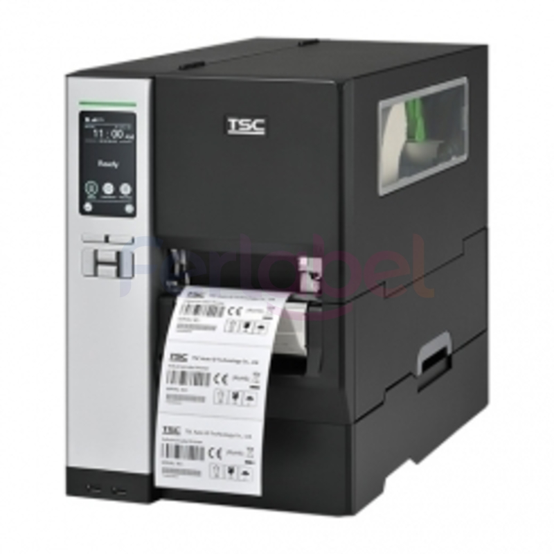 stampante tsc mh640p trasferimento termico 600 dpi, usb, rs232, lan, display lcd touch
