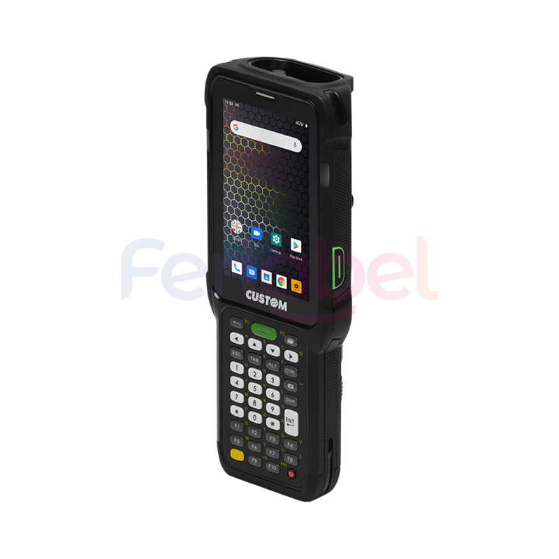 terminale portatile custom k-ranger area imager 2d, bluetooth, wi-fi, umts, 4g lte, nfc, camera, display 4\", android 7