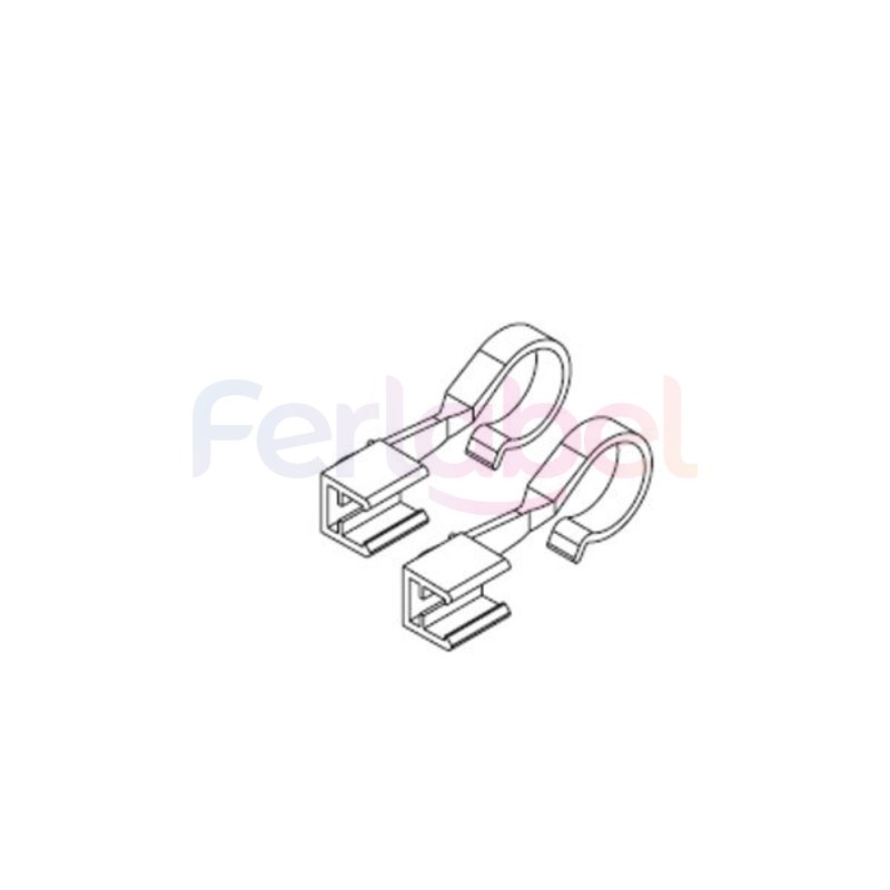 coppia di ganci per cornici ad uncino (conf 10 coppie)