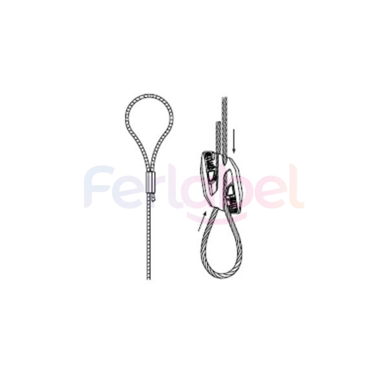 set cavi di sospensione con anello