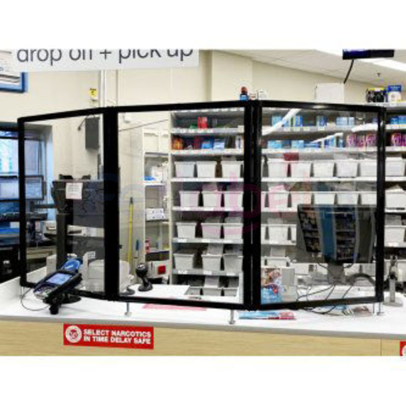 pannello protettivo plexiglass apg guardiant tri-panel countertop shield - 1980 x 920 mm senza finestra 