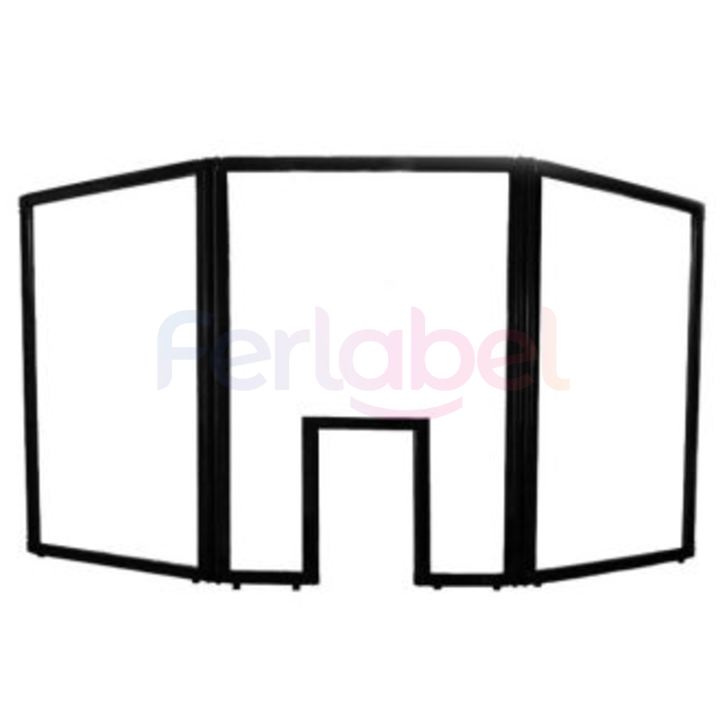pannello protettivo plexiglass apg guardiant tri-panel countertop shield - 2010 x 1000 mm con finestra 