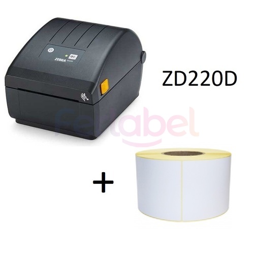 Kit stampa etichette zpl  prime logistica venditore, zd220d peeler