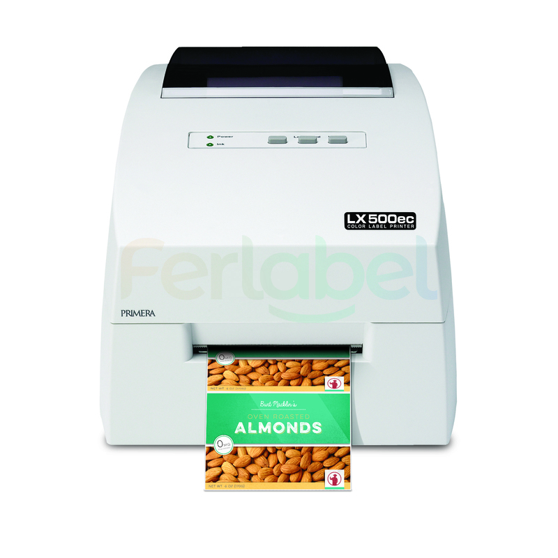 stampante primera lx500e con taglierina, usb/lan/wi-fi + kit cartucce + testina + software nicelabel