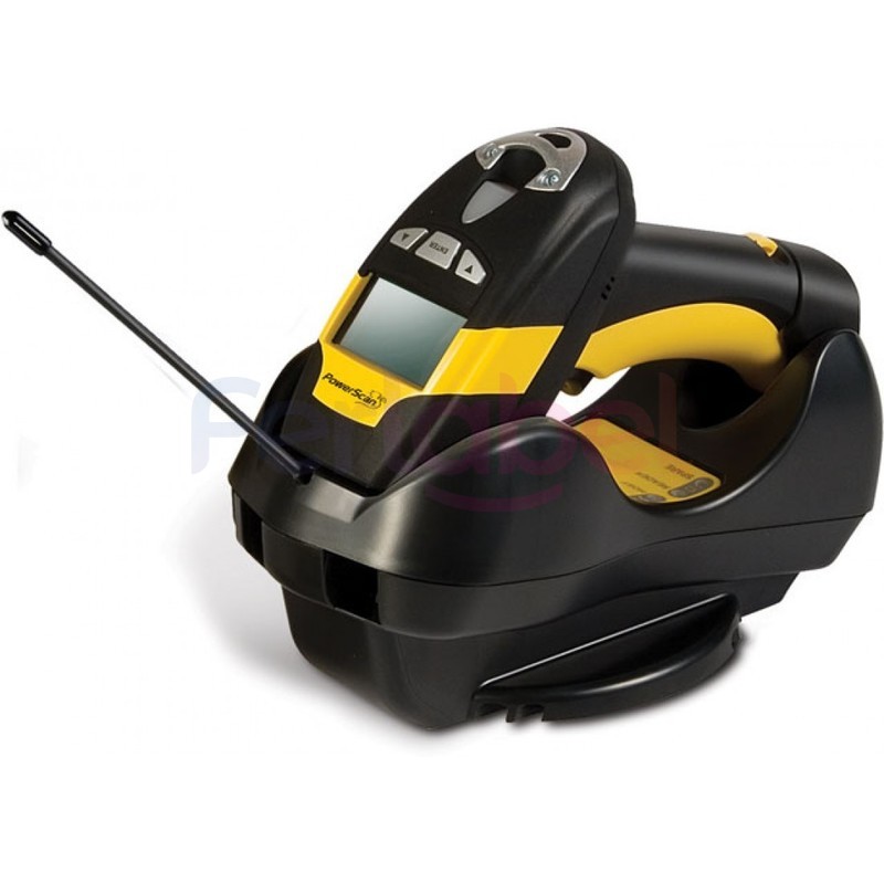 kit lettore datalogic powerscan pm8300 laser wi-fi, 433 mhz, usb, con display + batteria removibile + base bc8060-433mhz + cavo cab-438 + alimentatore + spina eu