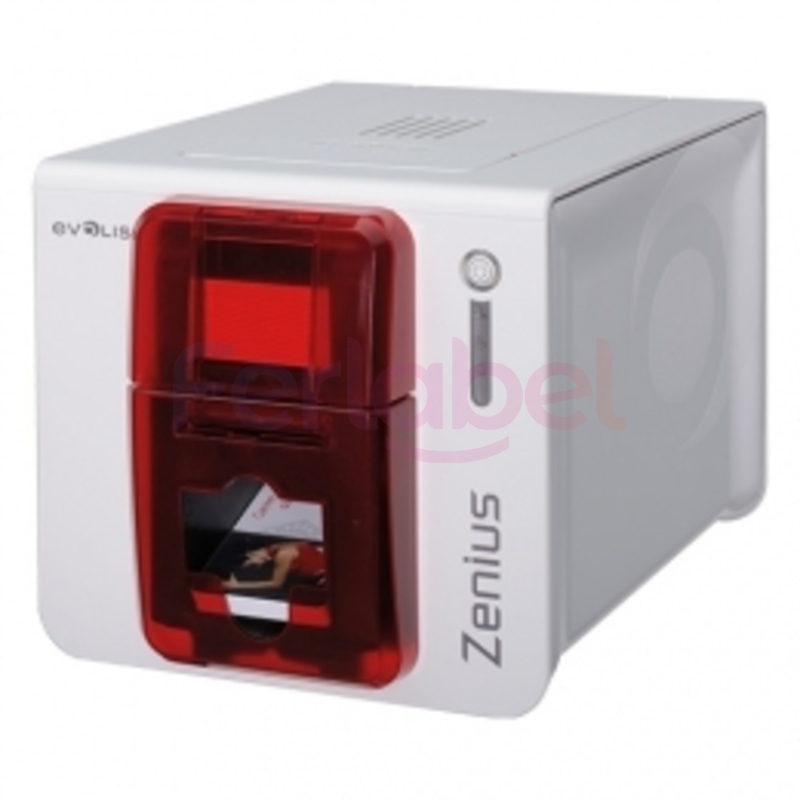 stampante card evolis zenius classic, monofacciale, 300 dpi, usb + software + 100 schede + ribbon colori