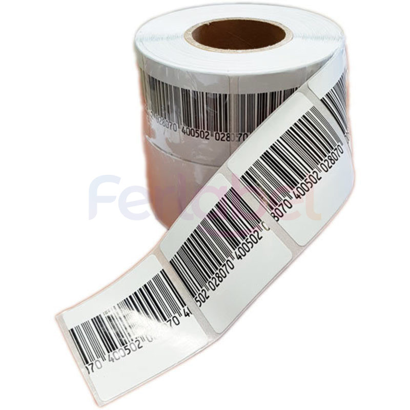 etichetta antitaccheggio radiofrequenza rf 4x4 standard economy con finto codice a barre  (confezione da 1.000 etichette) 