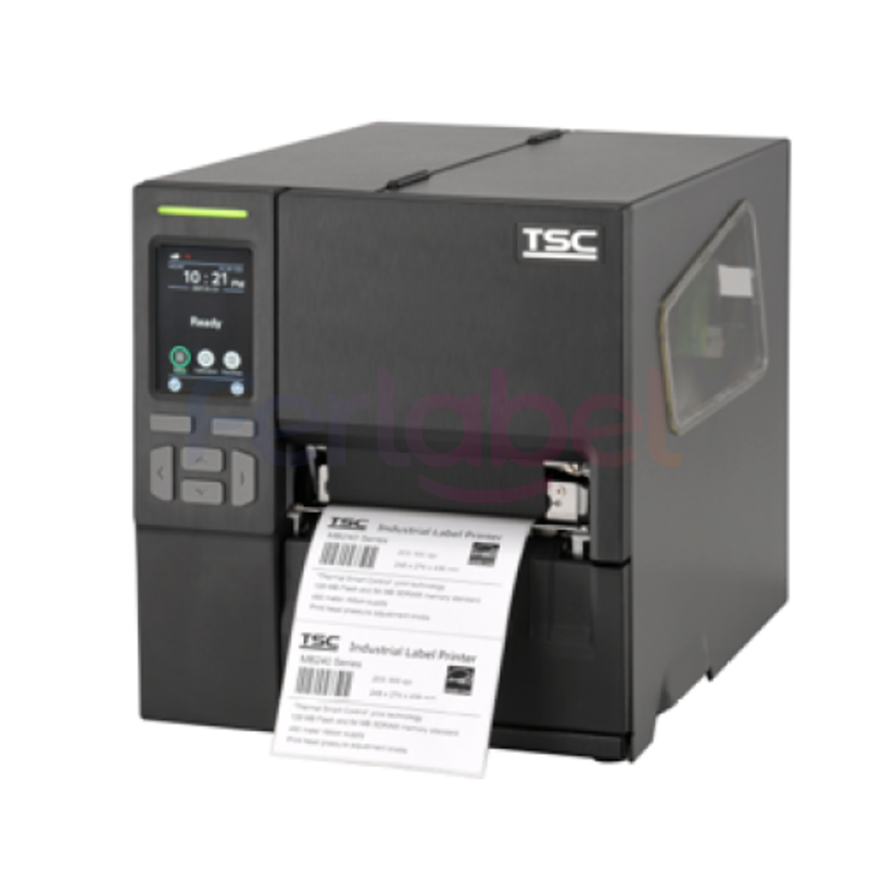 stampante tsc mb240t trasferimento termico 203 dpi, display, rtc, epl, zpl, zplii, dpl, usb, rs232, lan