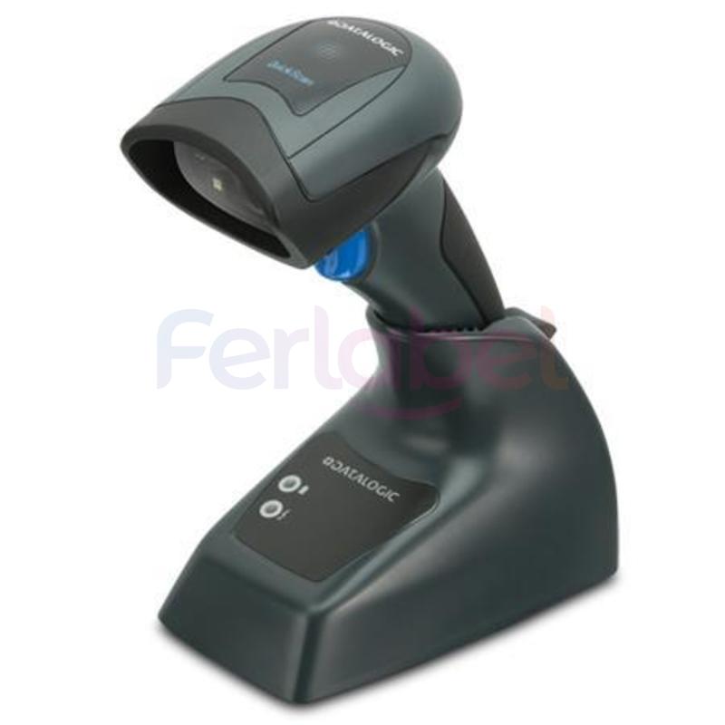 datalogic kit lettore quickscan qbt2131 linear imager nero, bluetooth, usb + base + cavo usb
