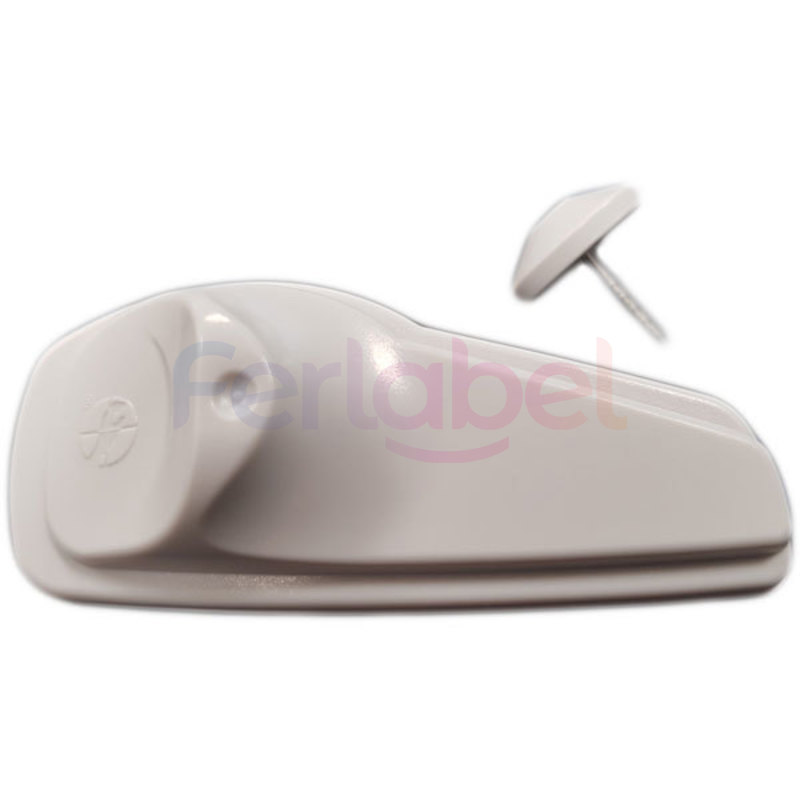 placca antitaccheggio originale sensormatic per sistema acustomagnetico am supertag iii grey (1000 pz) + chiodo in plastica 