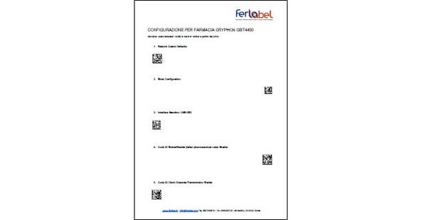 configurazione lettore datalogic gryphon gbt4400 - gbt4410 - gbt4430 per farmacie