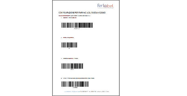 Lettore barcode farmacia: Lettore programmato per codice farmaceutico