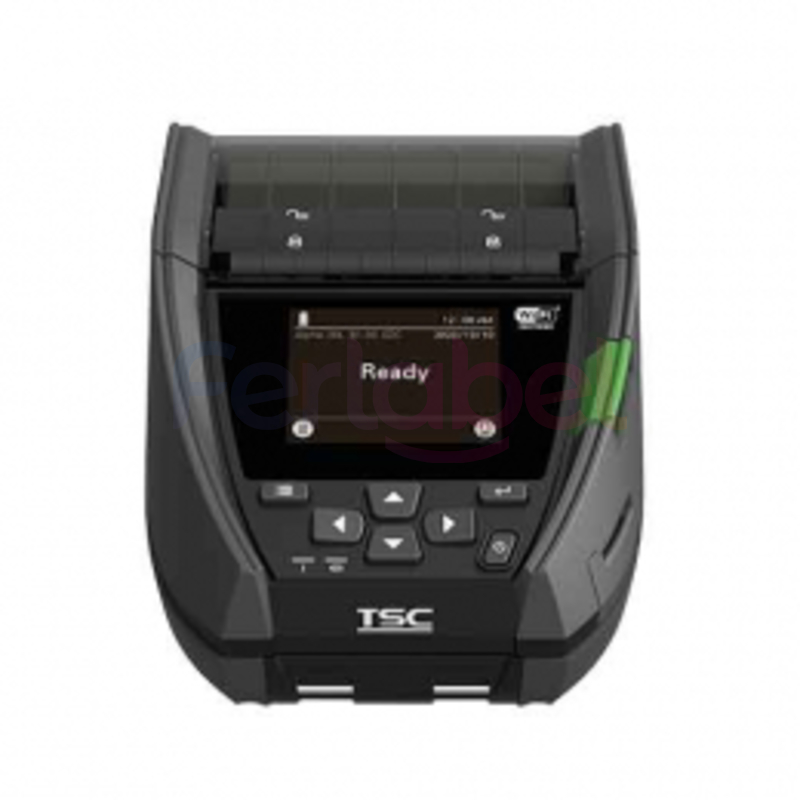 stampante portatile tsc alpha-30l usb-c, bt (ios), nfc, 8 dots/mm (203 dpi), linerless, rtc, display