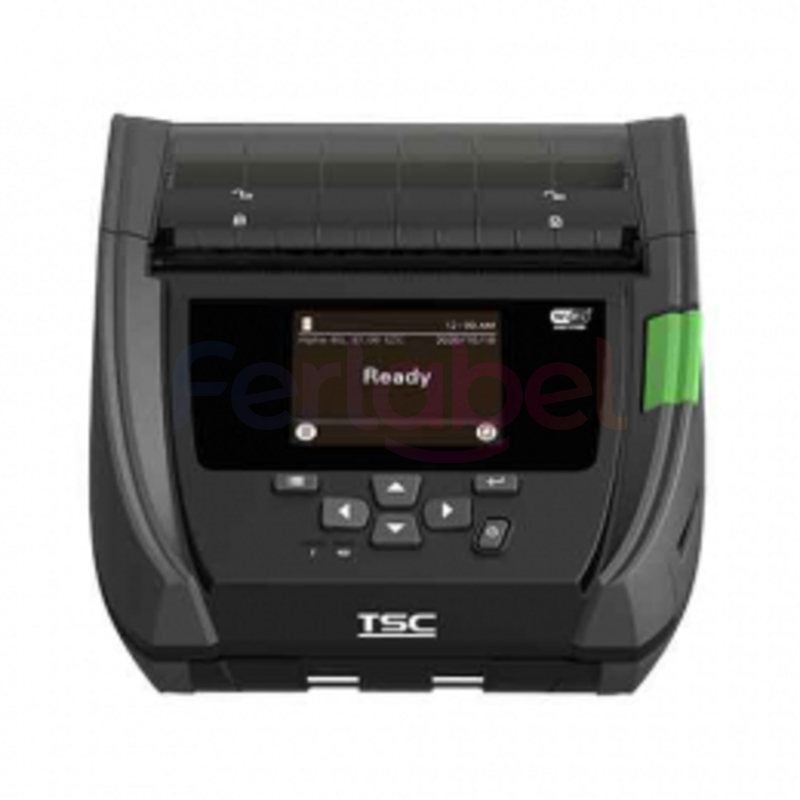 stampante portatile tsc alpha-40l usb-c, bt (ios), nfc, 8 dots/mm (203 dpi), rtc, display