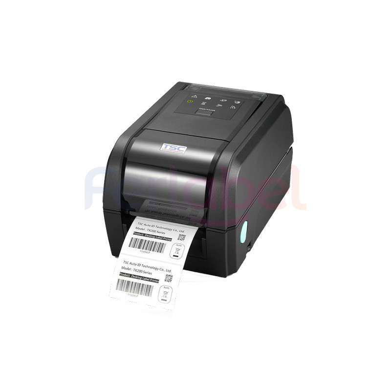 stampante tsc tx200, trasferimento termico, 203 dpi, ethernet, usb, rs232