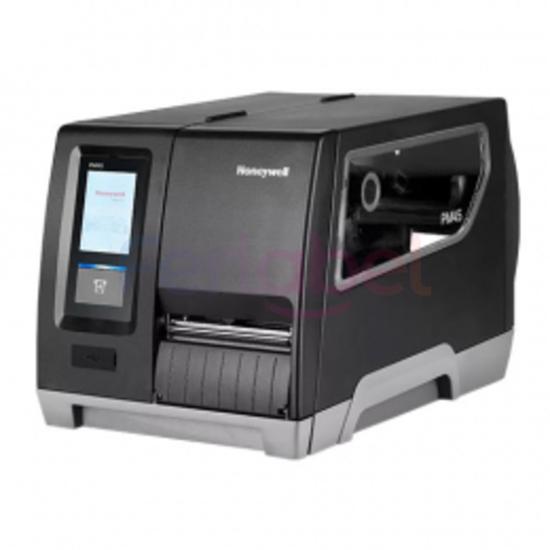 stampante honeywell pm45, trasferimento termico, 203dpi, spellicolatore, display, usb, rs232, lan
