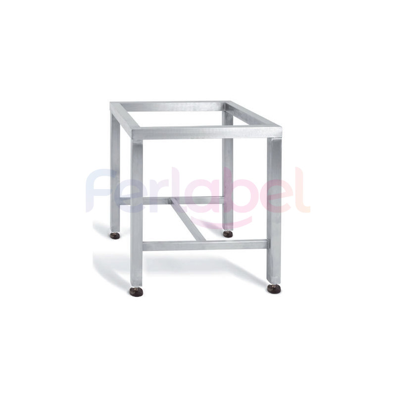 sgabello in acciaio h cm 80 per ceppo macelleria cm 60x40