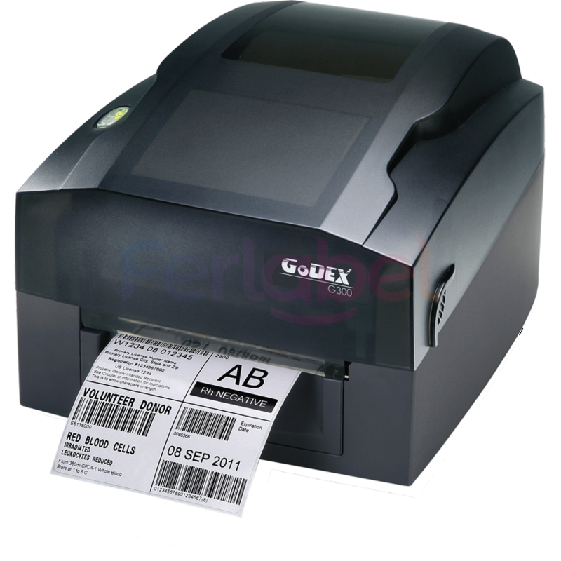 stampante godex gdx-ge330, trasferimento termico, 300dpi, usb, rs232, lan