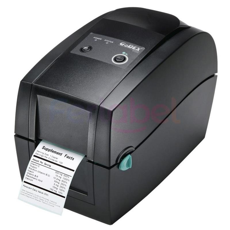 stampante godex gdx-rt200i, trasferimento termico, 203dpi, usb, rs232, lan, con display lcd