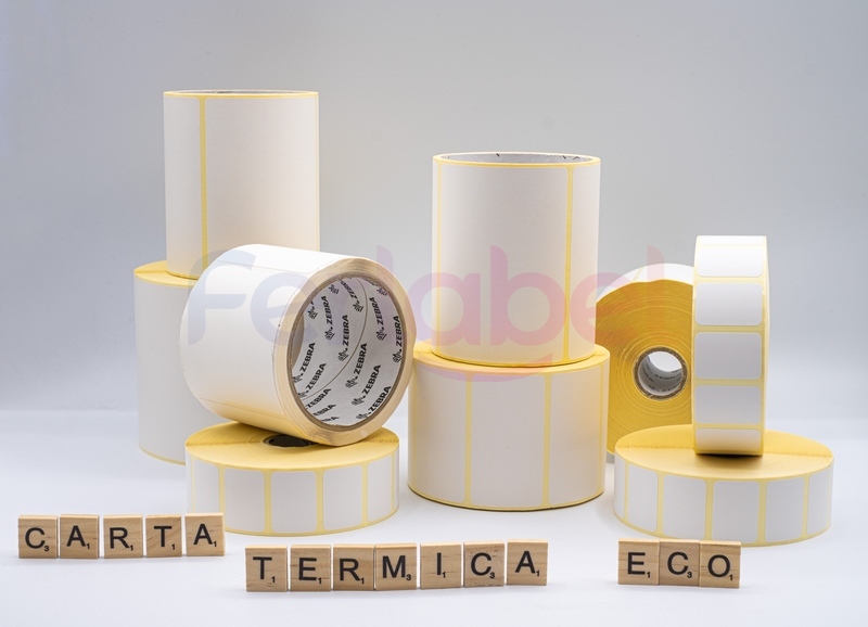 etichette in carta termica economica per stampanti industriali