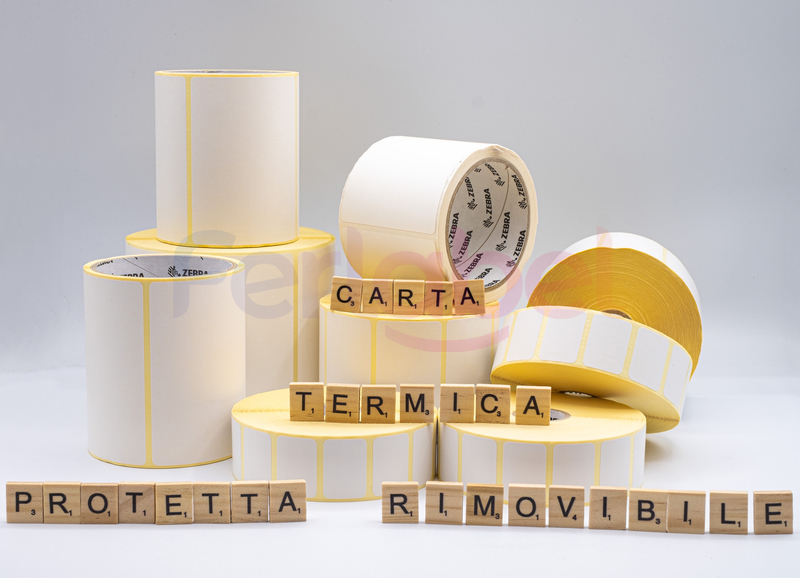 etichette in carta termica protetta rimovibili per stampanti desktop