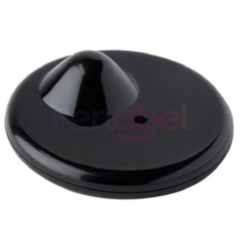 placca antitaccheggio per sistema radiofrequenza rf 8.2 mhz r50 nera super lock + chiodo (1000 pezzi)
