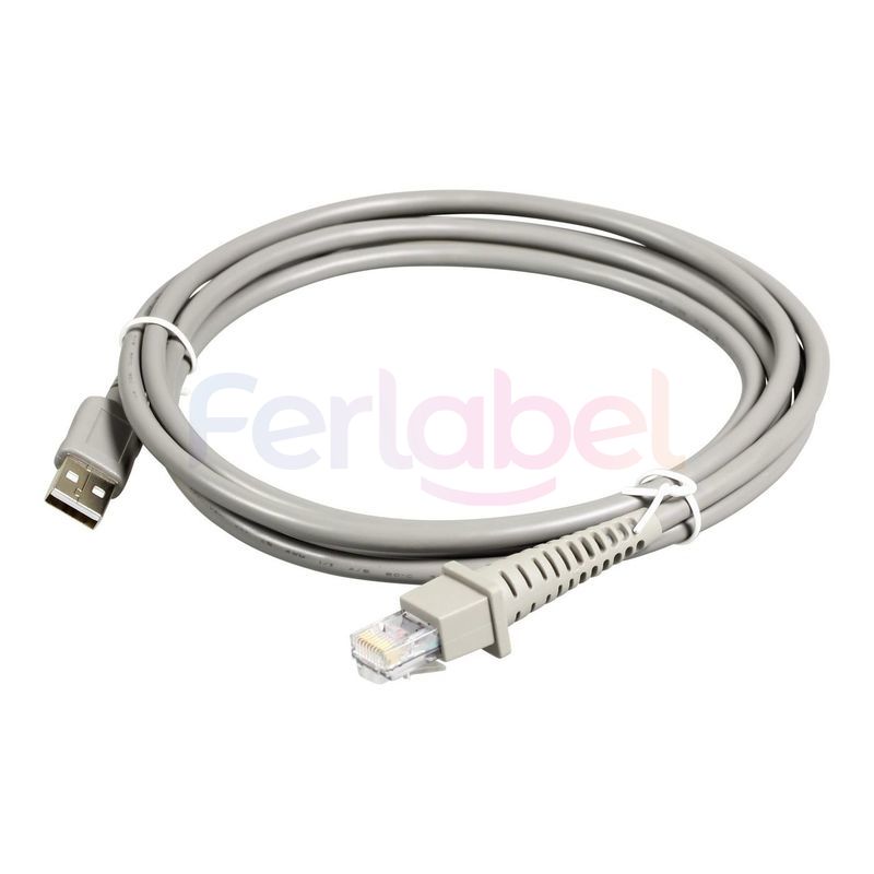 zebra connection cable, usb, length: 2.1 m, straight, cable code: u01