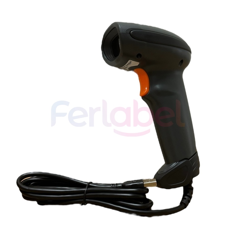 kit lettore ferlabel ds1108 linear imager 1d nero, usb + cavo usb