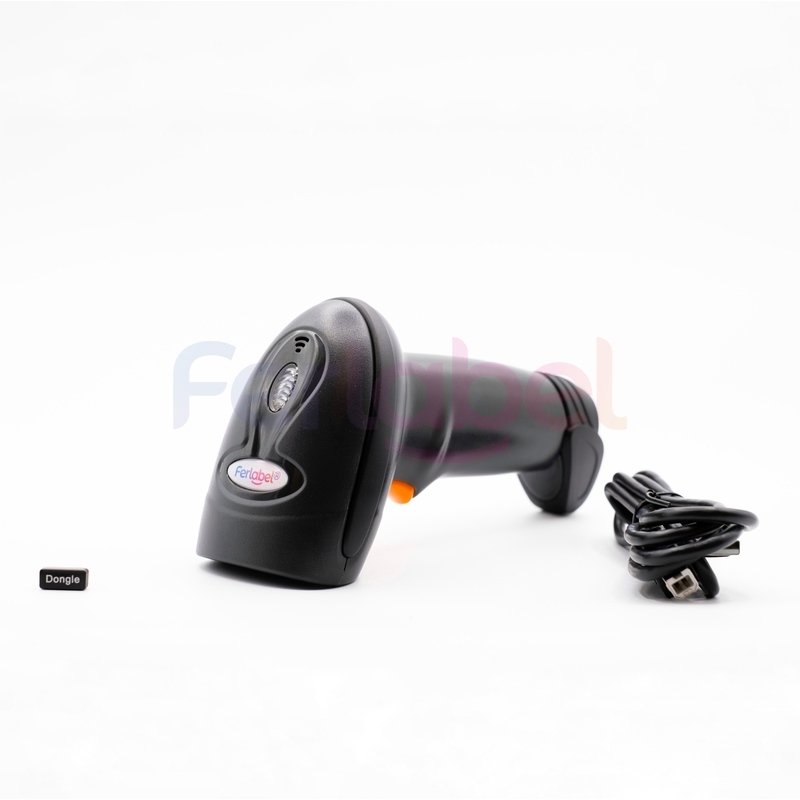 kit lettore ferlabel bt1108 linear imager 1d nero bluetooth + cavo usb + dongle bt