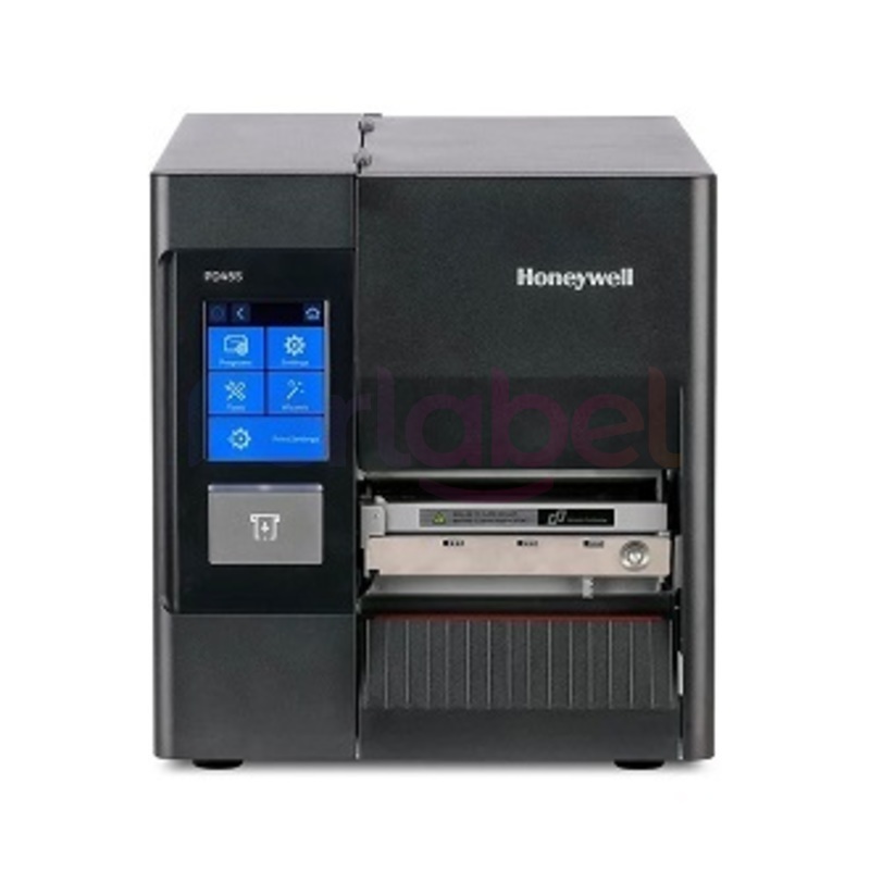 stampante honeywell pd45s, trasferimento termico, 203dpi, display lcd, spellicolatore, riavvolgitore, usb