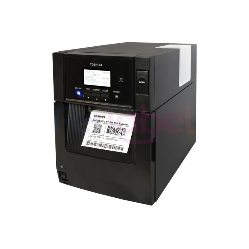 stampante toshiba tec ba410t, trasferimento termico, 203dpi, usb, lan