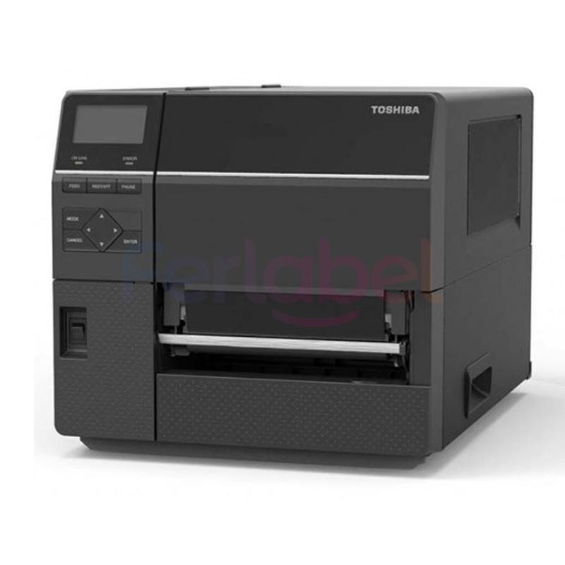 stampante toshiba b-ex6t1, trasferimento termico, 300dpi near edge, 6\", usb, lan, display