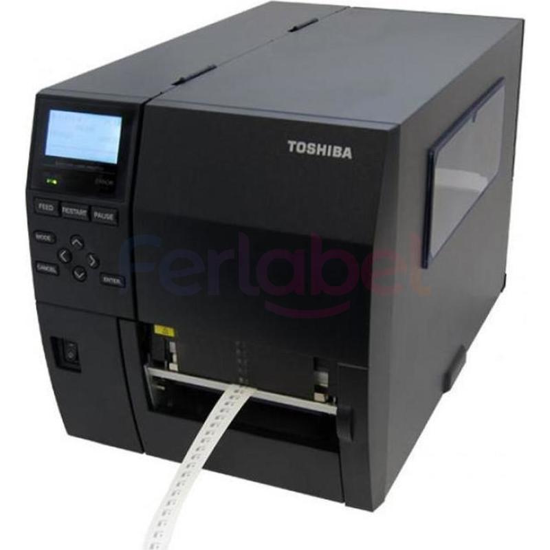 stampante toshiba b-ex4t3, trasferimento termico, 600dpi, usb, lan, rs232, display