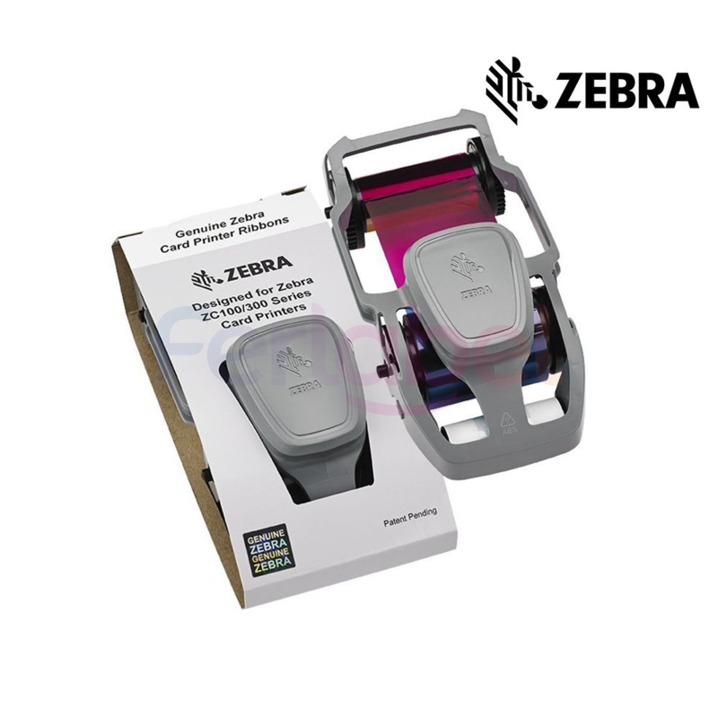 ribbon stampante card zebra zc100, zc300 ymcko capacita' 200 card