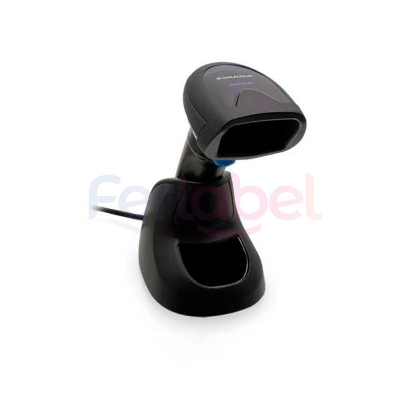 kit lettore datalogic qbt2500, bt, 2d, multi-if, digimarc, nero + base + cavo usb