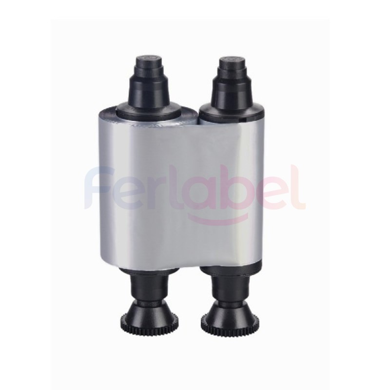 evolis ribbon, mettalic silver