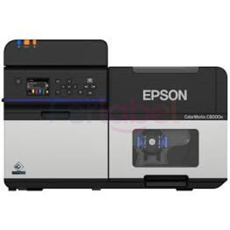 stampante per etichette a colori epson c8000e, cutter, disp, usb, lan, kit usb