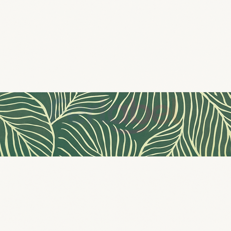 rotolo mono ppl perlato foglie verdi