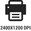 2400 x 1200 dpi